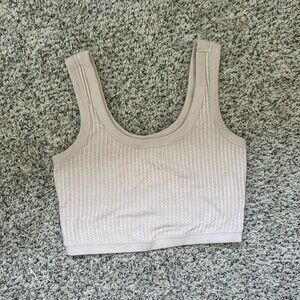 UpWest Waffle Knit Cropped Tank - S